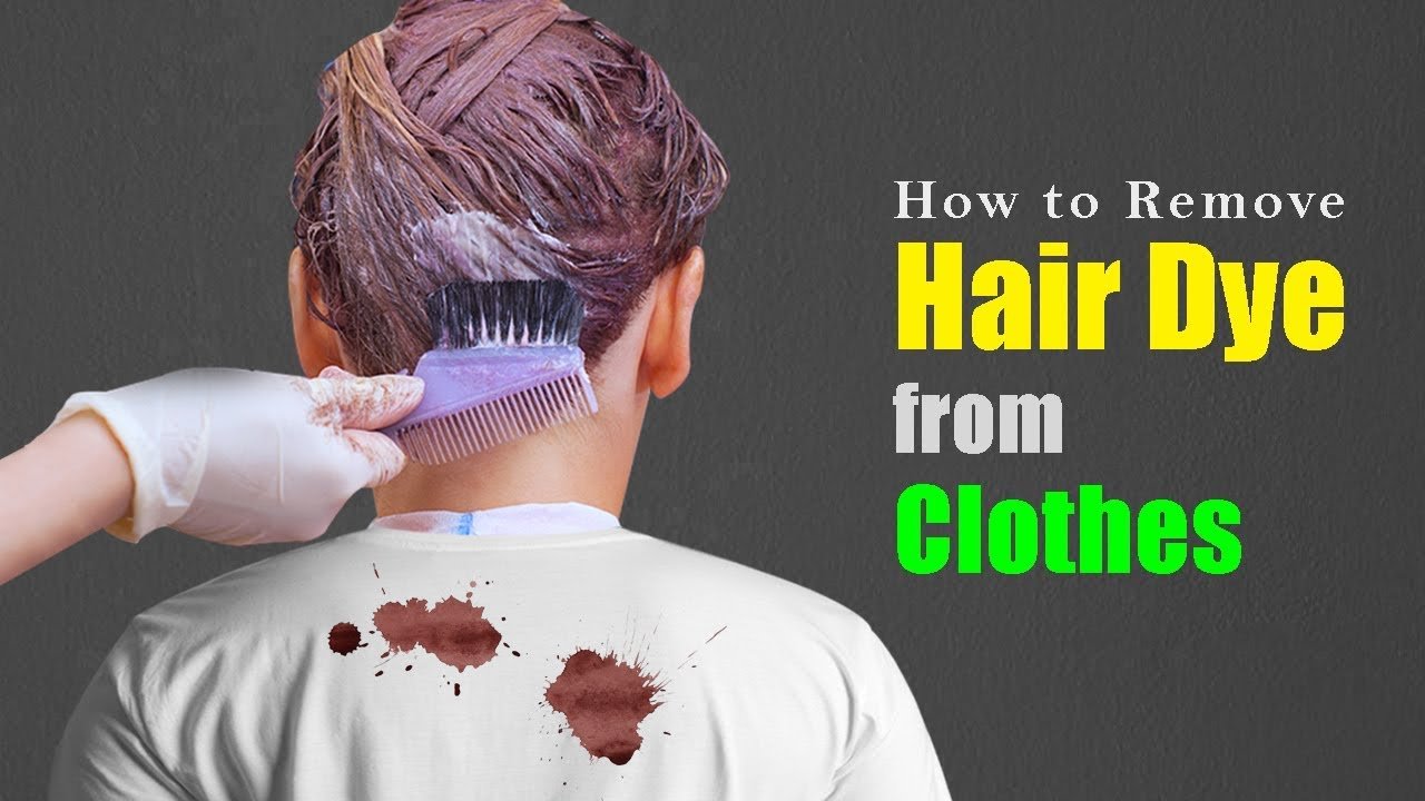 How to remove hair color from clothing